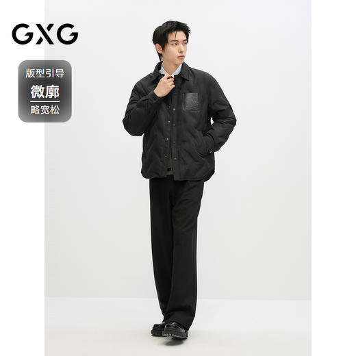 GXG男装 轻薄羽绒服冬季热卖宽松衬衫外穿式外套羽绒服#G24DY24005 商品图1