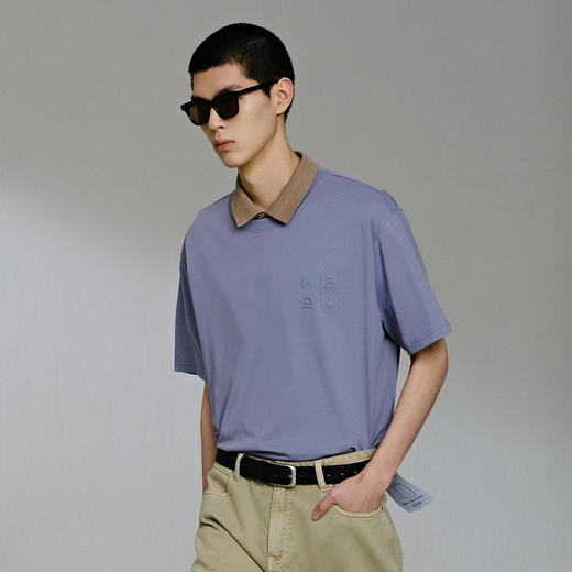 GXG男装 多色字母设计短袖T恤 夏季热卖短袖T恤G24X442025 商品图3