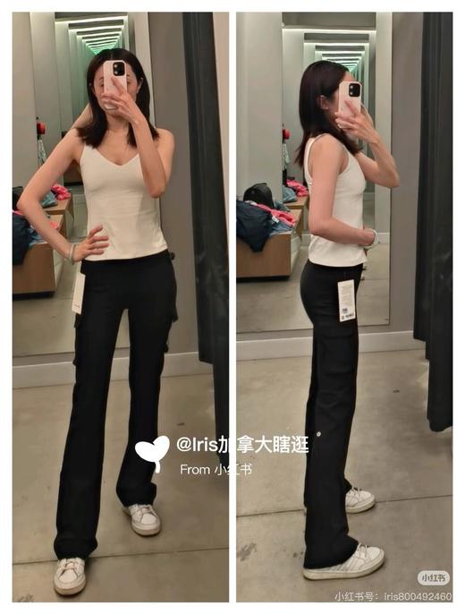 Lululemon/露露Everlux女士运动高腰工装口袋微喇裤（SS） 商品图12