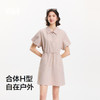 森马连衣裙女翻领灯笼袖盐系休闲风2025新款夏季防晒收腰短裙户外 商品缩略图1