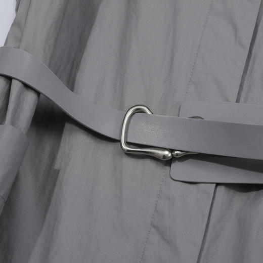 谜底连体裤无袖女2025夏新品复古风通勤大廓形连体长裤252MK0635 商品图3