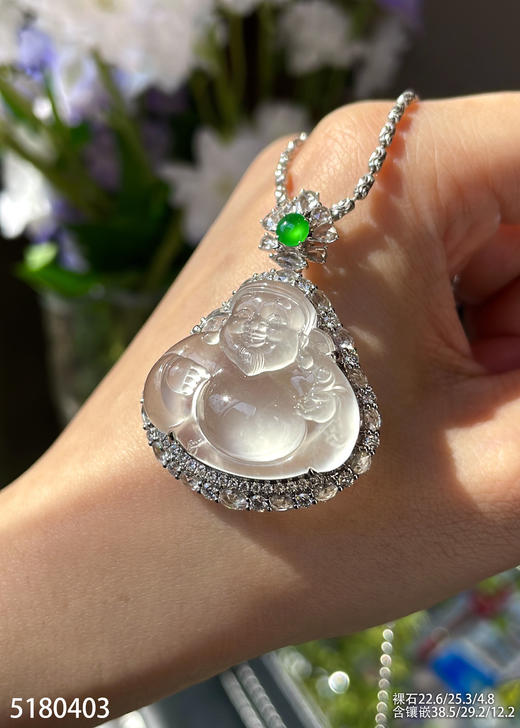 玻璃种财神爷吊坠     82999【5180403】 商品图1