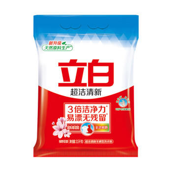 立白超洁清新无磷洗衣粉大袋7斤家庭装 低泡易漂 遇水不烫手 商品图3