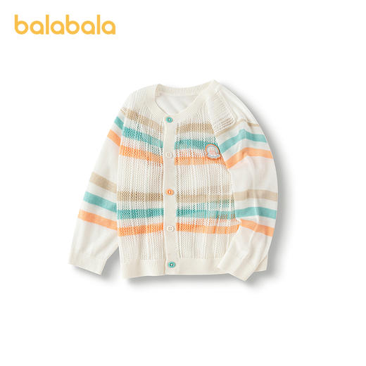 巴拉巴拉宝宝开衫婴儿针织衫夏男童外套2025新款时髦 商品图1