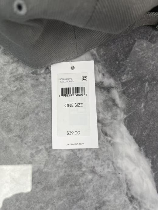 瑕疵Calvin Klein Jeans/CK 男女款可调节纯棉刺绣标遮阳鸭舌帽帽子 商品图2