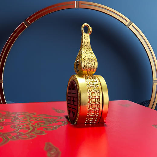 金禧时运宫廷珐琅文创表 | 五大工艺，象征福禄寿喜财 商品图3