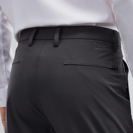 柒牌休闲裤男春夏新款合体直筒中腰时尚百搭中青年灰色长裤子	124H71790 商品图2