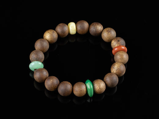 XY0122沉香翡翠多宝四季平安手串 商品图0