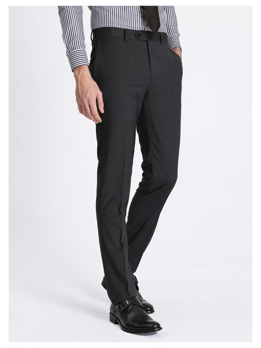 callisto茶金灰全羊毛西裤 商品图3