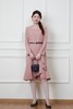 Le Malene 粉色收腰荷叶边连衣裙 19923 商品缩略图3