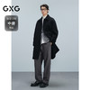 GXG男装 黑色全羊毛通勤长款大衣 24冬热卖G24X264001 商品缩略图1