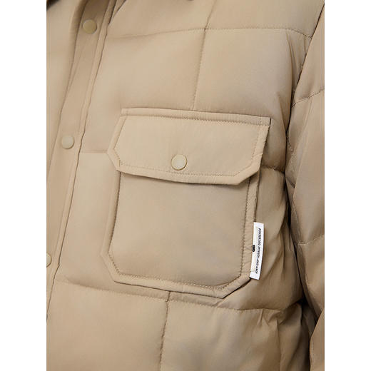 GXG男装  冬季热卖GXG休闲简约保暖轻薄衬衫式夹克羽绒服外套男鸭绒 商品图2