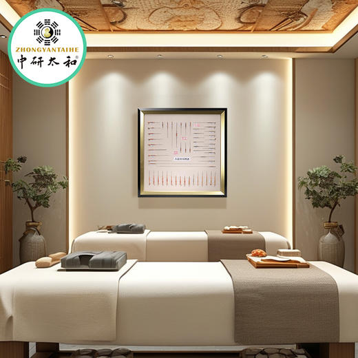 中研太和古法针谱摆件新中式养生馆中医文创摆件挂件影视道具 商品图5