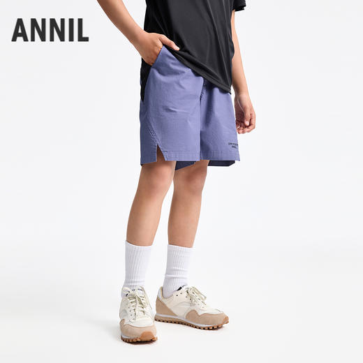 【全棉格纹提花】男童梭织中裤夏季新款安奈儿童装EB526101 商品图2