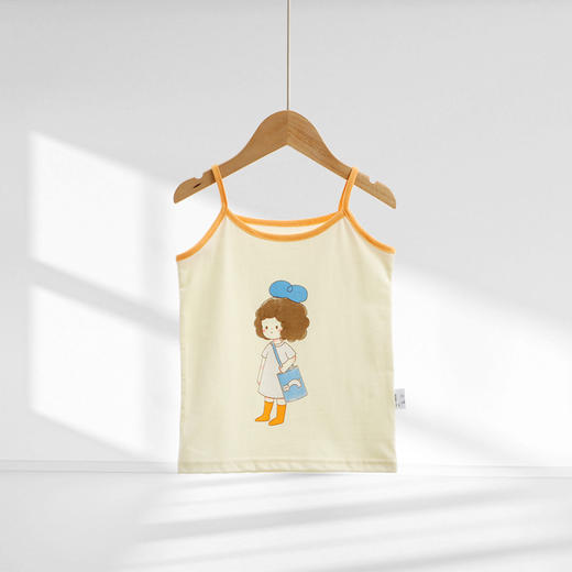 【59.9/任选3件！】夏季新款纯棉女童吊带 女宝宝卡通打底背心 中大童护肚内衣家居服-QQ 商品图14