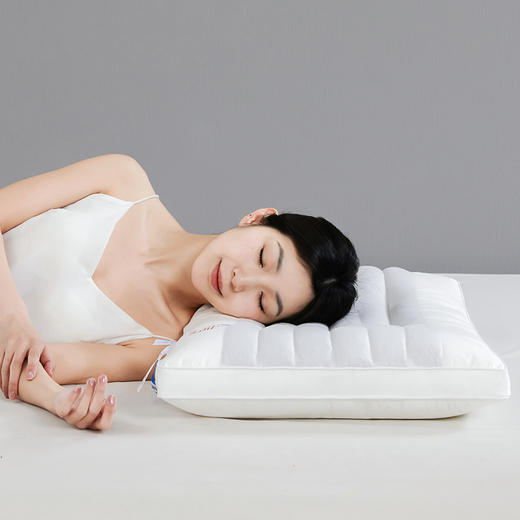 自然醒全棉酒店荞麦枕头枕芯助睡眠护颈椎专用五星酒店家用套装一对成人男定型XK 商品图4