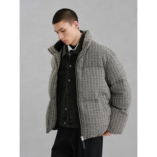 GXG男装 小香风面料轻蓬通勤羽绒服男24冬热卖G24XY24034 商品图3