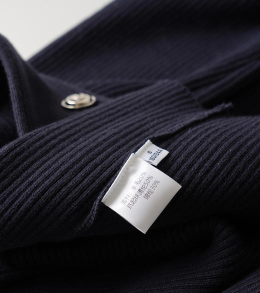 品牌订单去标发货乔欣同款老钱风双排扣羊毛针织外套 商品图12