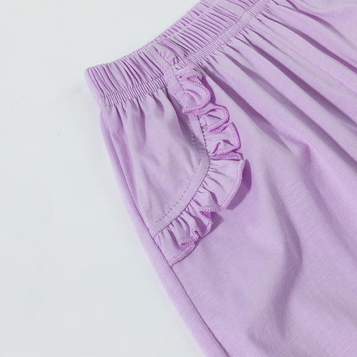 【花边口袋休闲裤】迪士尼2025春夏新款女童凉感长裤宽松透气防蚊抖抖裤ZD2EK005 商品图6