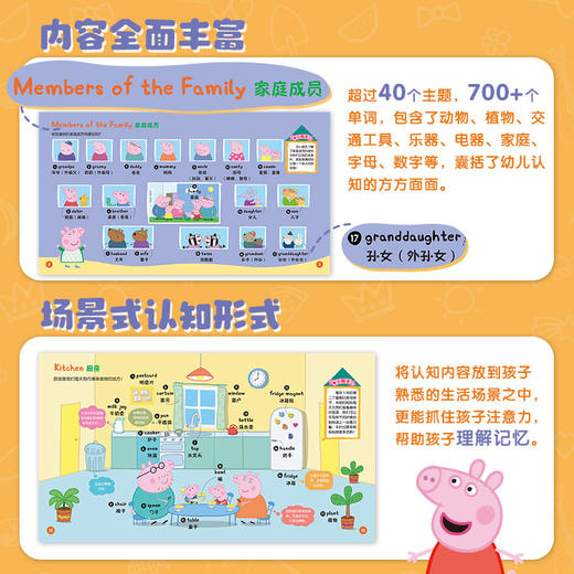 【可点读】小猪佩奇认知小百科（5册）语感启蒙绘本 经典小猪佩奇IP 0-3岁【预售1-2天发货】 商品图1