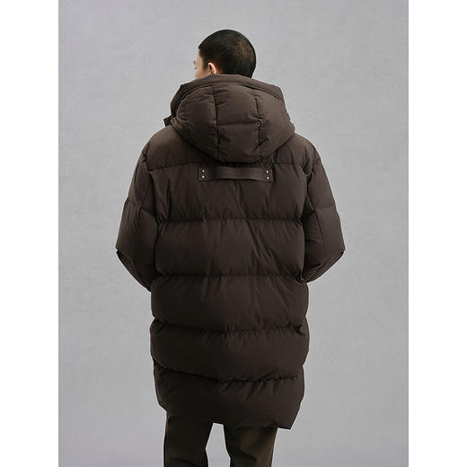 GXG男装 棕色连帽长款羽绒服通勤外套   冬热卖G24XY14003 商品图2
