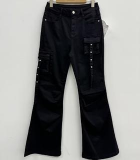 Z百搭工装微喇裤（黑）夏季 252010670321