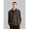 GXG男装 棕色仿麂皮长袖衬衫外套24年冬季热卖G24X034060 商品缩略图4
