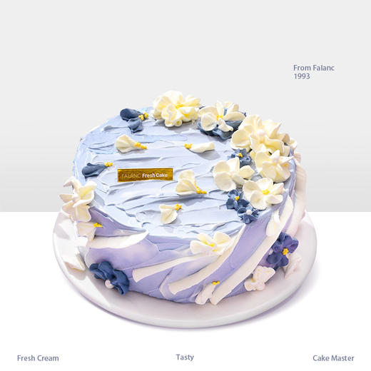 【浪漫主义】带你投身烂漫花海，享受蓝白相间的错落感 商品图0