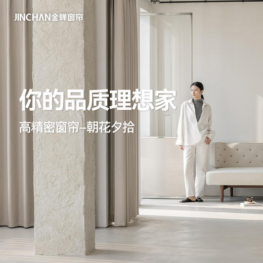 【朝花夕拾】金蝉高精密轻奢暗纹提花窗帘 商品图0