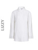 LIZZY春夏精致亚麻刺绣领百搭通勤长袖衬衣8132 商品缩略图5