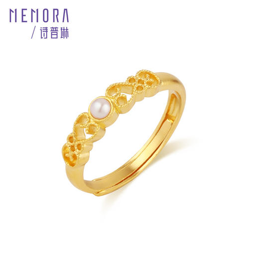 【新品首发】典粹系列黄金戒指 淑女足金活口戒指女士礼物【按克计价黄金3】MEMORA诗普琳GR230101、GR230001 商品图10