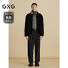 GXG男装 黑色含山羊绒通勤短款大衣 24冬热卖G24X064009 商品缩略图1