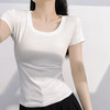 「仅29.9！6色可选」2025夏季圆领T恤 女棉ins修身短袖休闲运动内搭外穿上衣 商品缩略图3