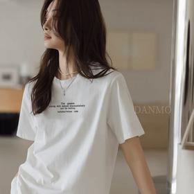 69两件「DANMO纯棉时尚印花T」230g纯棉 圆领设计简约大方 亲肤百搭