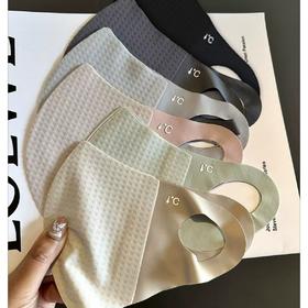 「！夏季轻薄款」华夫格夏季防晒口罩 女户外防护遮阳蜂窝透气居家日用可爱薄款口罩配饰