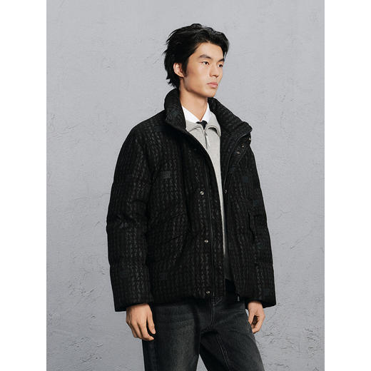 GXG男装 绒感面料提花通勤羽绒服男 24冬热卖G24XY24025 商品图2