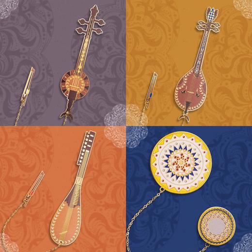 至爱疆物·十二木卡姆乐器书签礼盒装  新疆特色文创礼品 商品图2