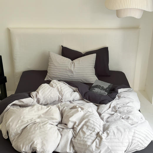 多喜爱 A类提花全棉水洗套件 四件套（浅灰、米白、卡其、星河、麻白） 商品图2