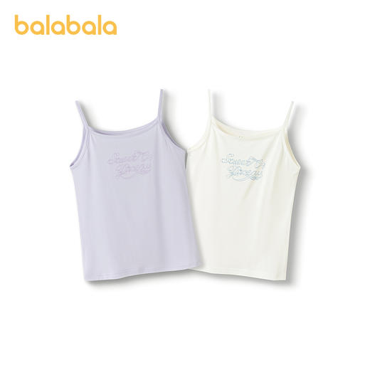 巴拉巴拉儿童背心打底夏季无袖吊带女童睡衣两件装 商品图4