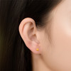 【积分抵值】高光系列黄金圆豆耳饰 足金养耳洞耳钉简约黄金耳环女士礼物MEMORA诗普琳LE481701 商品缩略图2