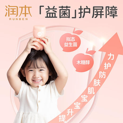 润本 小桃喜透润儿童保湿霜80g   RB29 商品图3