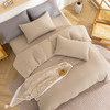 多喜爱 100%全棉简约素色系水洗棉套件 四件套 条纹定律（卡其、咖、灰）【亲肤呼吸】【越洗越柔】 商品缩略图2