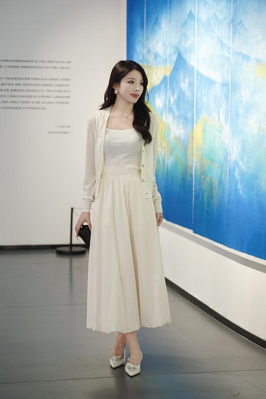 S1臣禾	【藏肉花苞裙】松紧腰灯笼半身裙	JZ251030115 商品图1