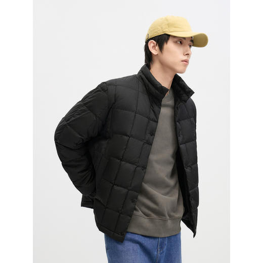 GXG男装  冬季热卖GXG男士短款休闲立领鸭绒轻薄短款羽绒服男 商品图3