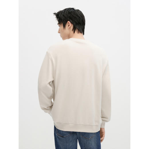 GXG男装 热卖秋季简约休闲刺绣宽松卫衣圆领卫衣男 商品图4