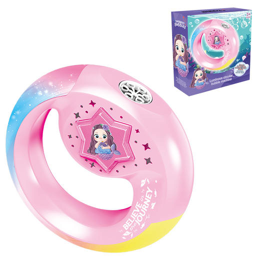 2025新款聚辉美人鱼发光手环七彩灯光泡泡机全自动女孩玩具 商品图5