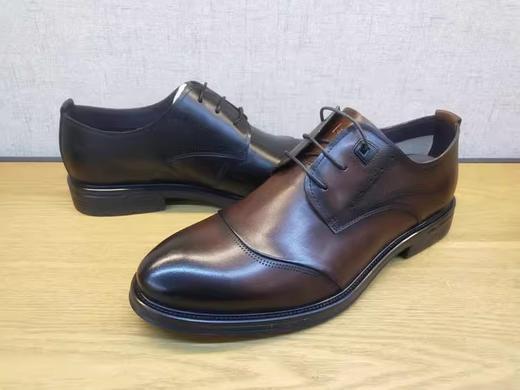 春季新款豪行男鞋12138922时尚系带平底单鞋商务休闲正装 商品图4