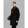 GXG男装 黑色通勤长款大衣外套24年冬季热卖G24X264019 商品缩略图3