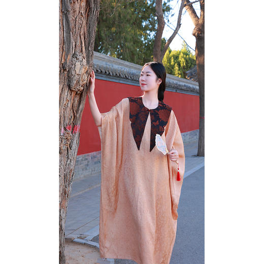 【抖音专属】新中式云肩（25705103朱草-结缘款） 商品图3