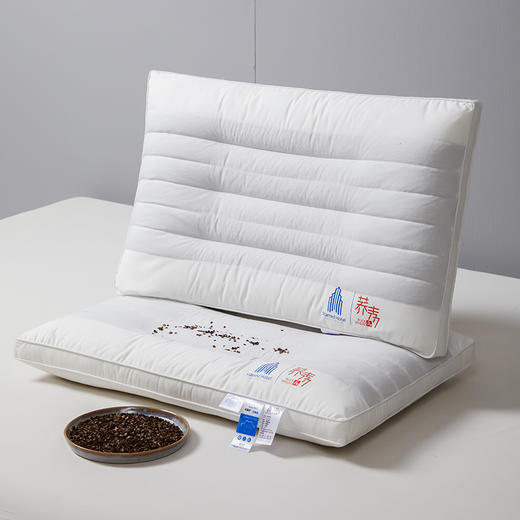 自然醒全棉酒店荞麦枕头枕芯助睡眠护颈椎专用五星酒店家用套装一对成人男定型XK 商品图5